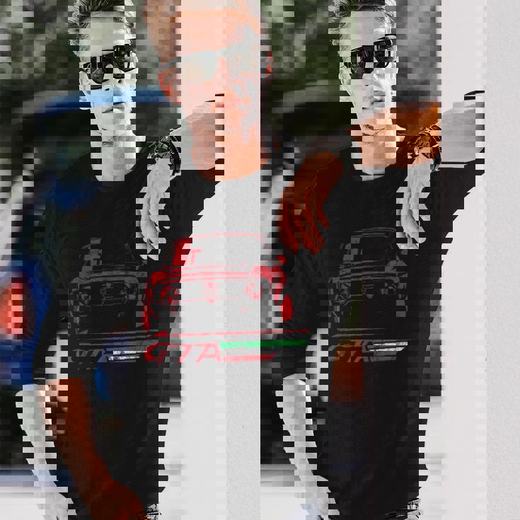 イタリアのクラシックスポーツカーイタリアンスタイルの自動車デザイン 長袖Tシャツ 彼への贈り物