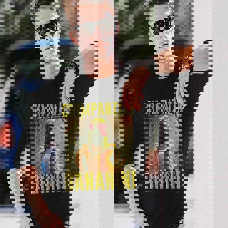 イタリアン ブレイン チンパンジーニ バナニーニ 面白い Ai キッズ 男の子 ミーム 長袖Tシャツ 彼への贈り物