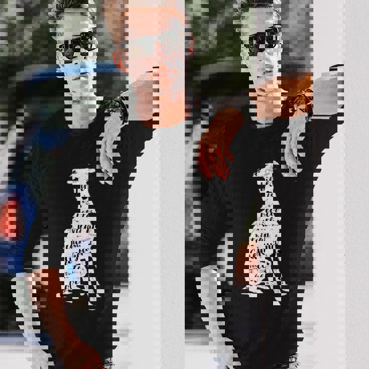 イタリアングレイハウンドシャツデザイン イタリアングレイハウンド犬愛好家 長袖Tシャツ 彼への贈り物