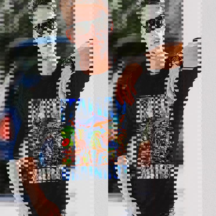 イタリア料理ブレインロット 長袖Tシャツ 彼への贈り物