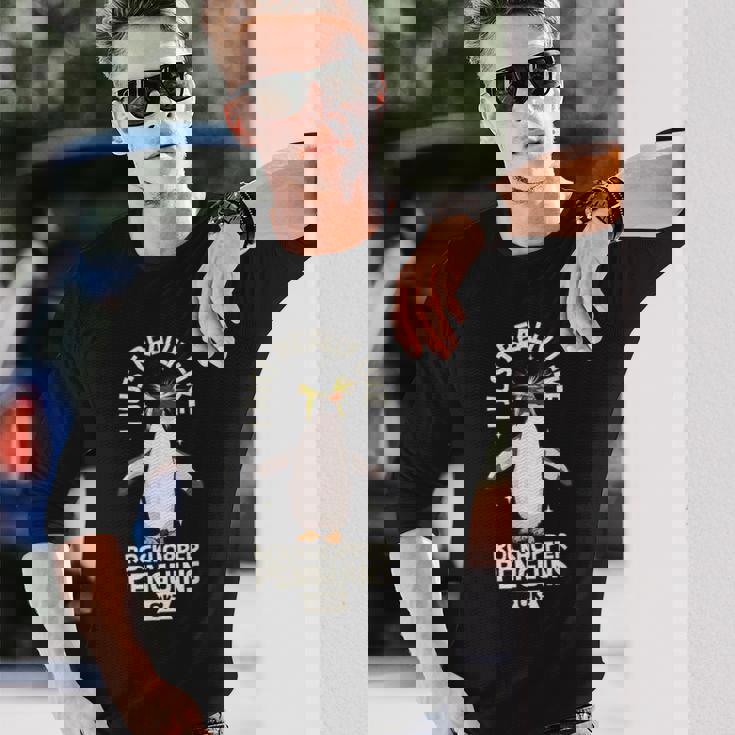 イワトビペンギンが大好き 長袖Tシャツ 彼への贈り物