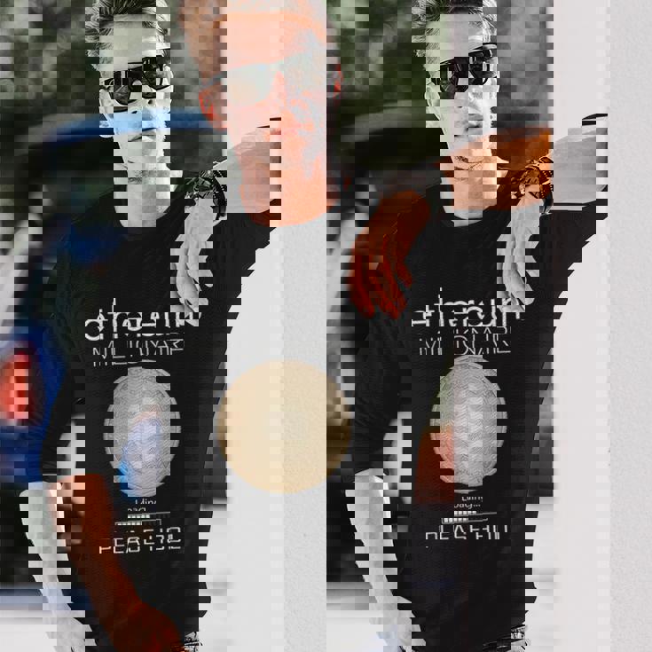 イーサリアム ミリオネール ローディング プリー・ホドル ファニー Eth 20 コイン 長袖Tシャツ 彼への贈り物