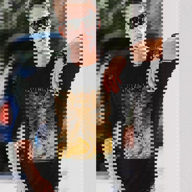 ウィリアム・ブレイク ドラゴンi アーティスト向け 長袖Tシャツ 彼への贈り物