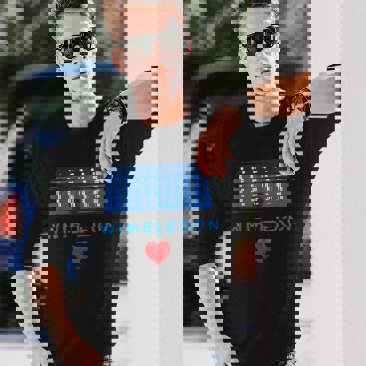 ウィンブルドンが大好き 長袖Tシャツ 彼への贈り物