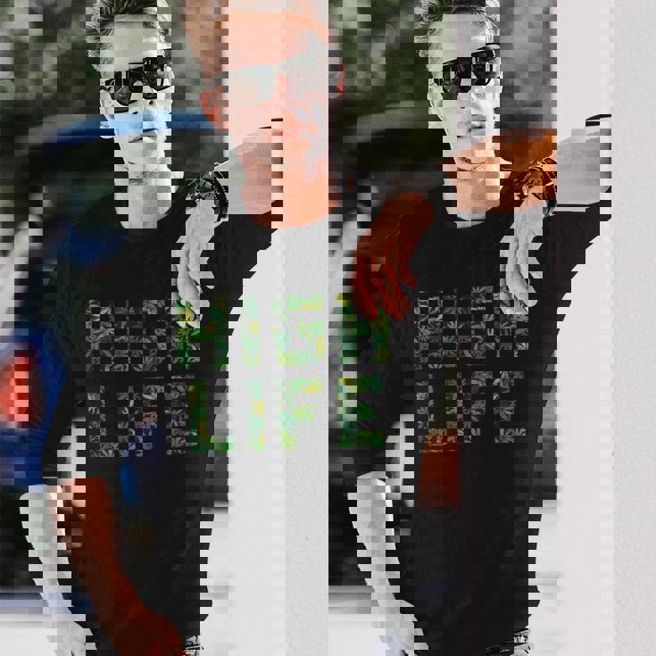 ウィードシャツ メンズ レディース ハイライフ 大麻 マリファナ 恋人 ギフト 長袖Tシャツ 彼への贈り物