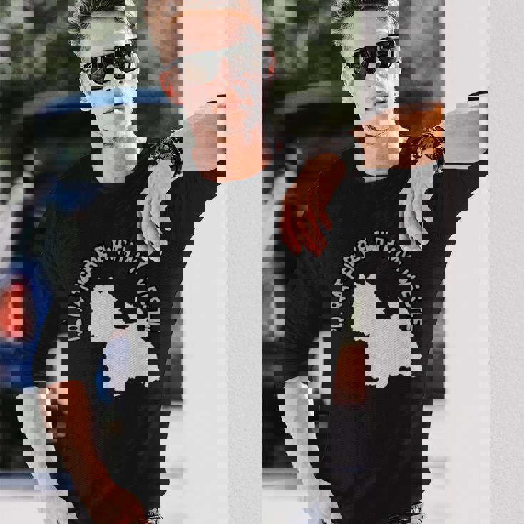 ウエスト・ハイランド・テリア-ウェスティと一緒にいたい 長袖Tシャツ 彼への贈り物