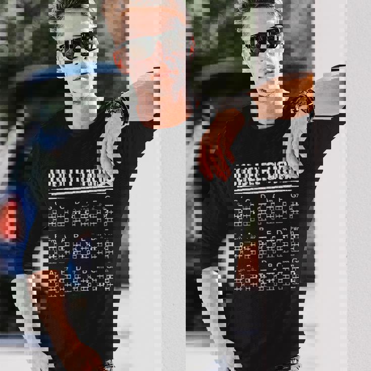 ウクレレコード 面白いプレーヤー 音楽好き ミュージシャン グラフィック 長袖Tシャツ 彼への贈り物