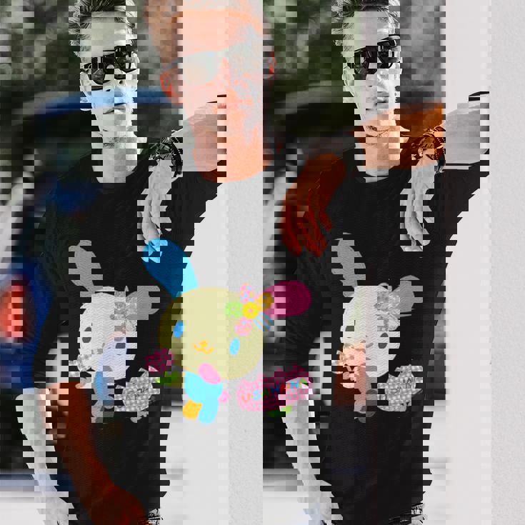 ウサハナ チューリップ 長袖Tシャツ 彼への贈り物