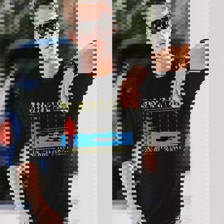 ウツボは私の精神動物 海洋生物学者 長袖Tシャツ 彼への贈り物