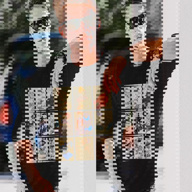 エゴン・シーレアール・ヌーボーによる有名な表現主義の肖像画 長袖Tシャツ 彼への贈り物