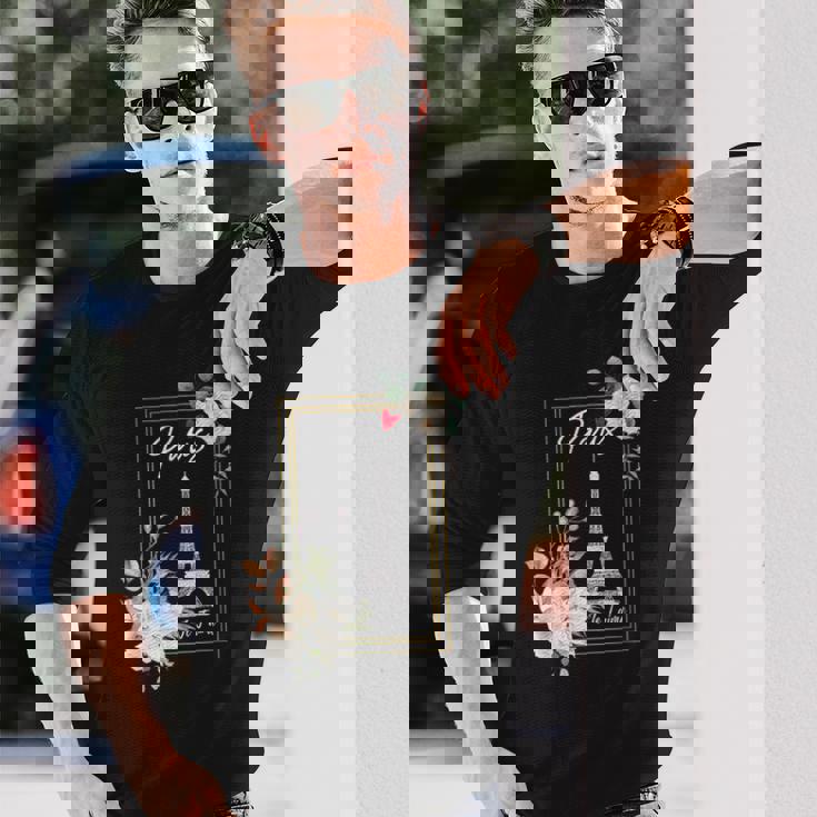 エッフェル塔 パリ ホリデー フランス お土産 メンズ レディース キッズ 長袖Tシャツ 彼への贈り物