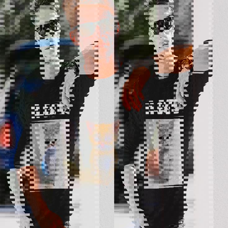 エルガト ミーム 猫 長袖Tシャツ 彼への贈り物