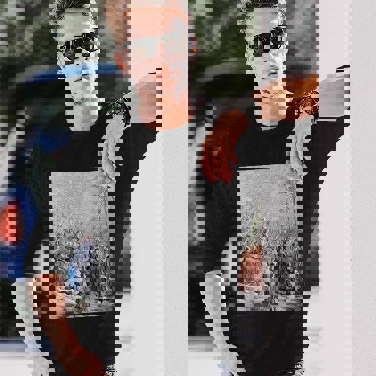 エルサレムへのイエスの参入 グスターヴ・ドーレ聖書芸術 長袖Tシャツ 彼への贈り物