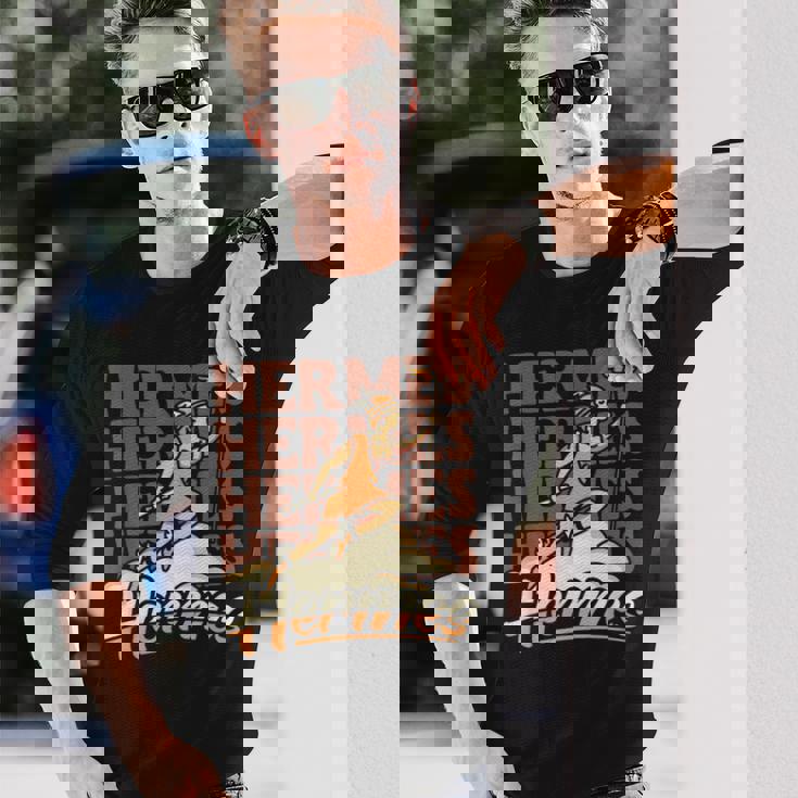 エルメス 素早いギリシャの商業とメッセージの神 長袖Tシャツ 彼への贈り物