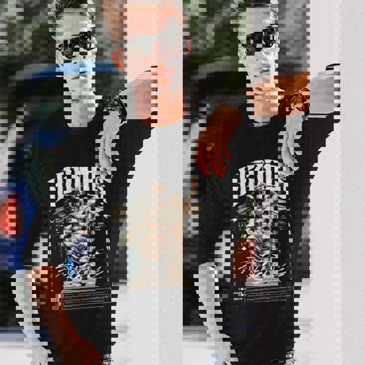 エルメス ギリシャ神像 ギリシャ神話 ストリートウェア 長袖tシャツ 長袖Tシャツ 彼への贈り物