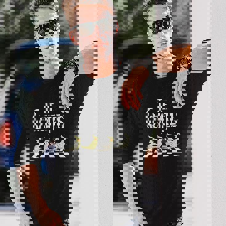 オカメインコ、かわいいオカメインコ、鳥好きの面白いギフト。 長袖Tシャツ 彼への贈り物