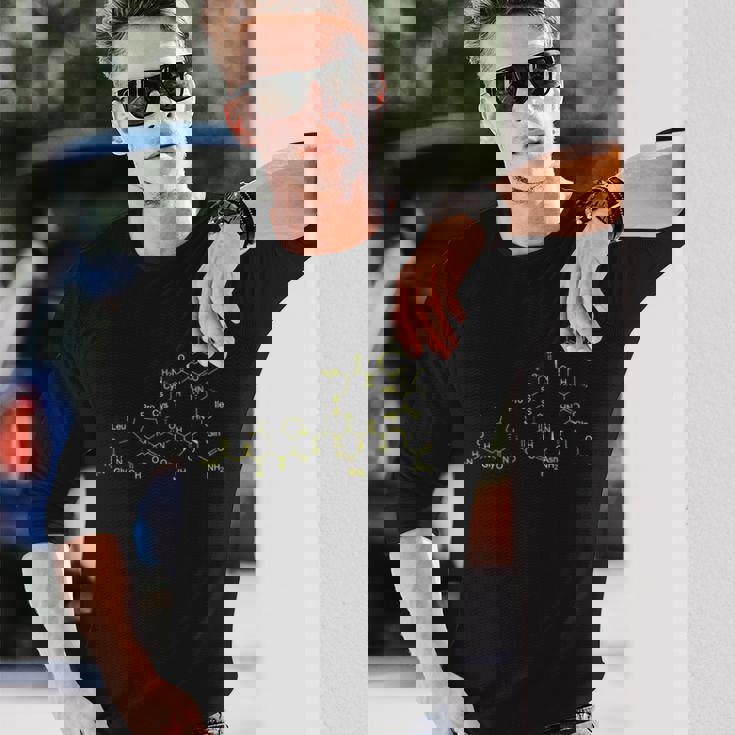 オキシトシン分子愛化学の先生 長袖Tシャツ 彼への贈り物