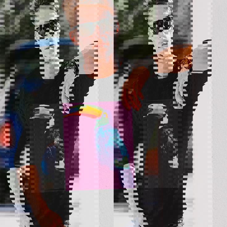 オニオオハシ 鳥 長袖Tシャツ 彼への贈り物