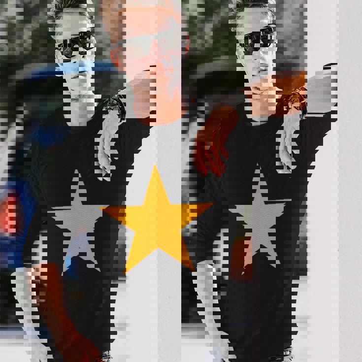 オレンジスター 複数の色 長袖Tシャツ 彼への贈り物