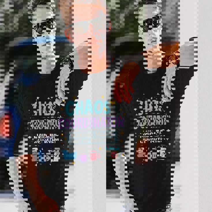 カオスコーディネーター 魔法のように混乱を整える人へ 長袖Tシャツ 彼への贈り物