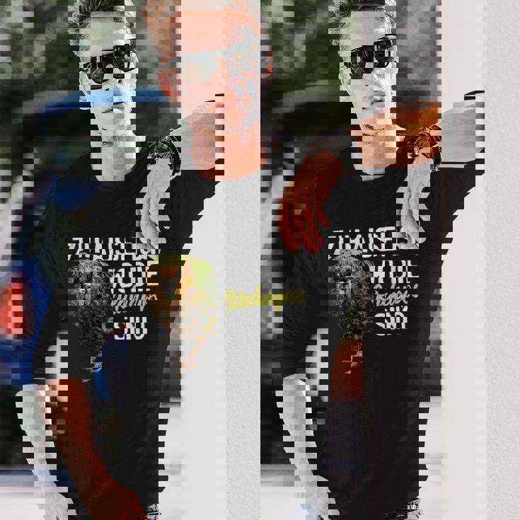 カカポ オウムの言葉 長袖Tシャツ 彼への贈り物