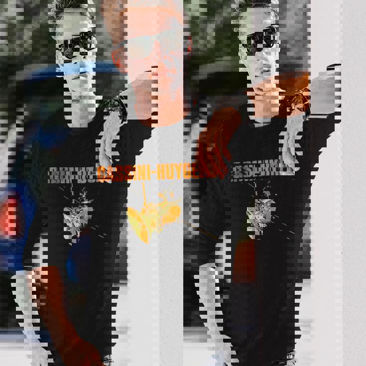 カッシーニ・ホイヘンス宇宙探査機 土星太陽系天文学 長袖Tシャツ 彼への贈り物