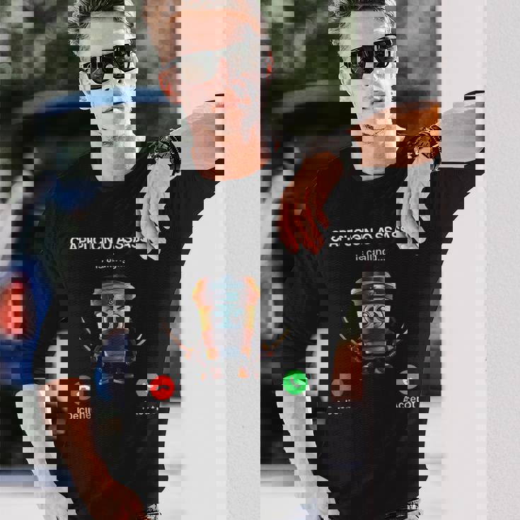 カプチーノ アサシーノ 呼び出し ブレイン イタリア ブレイン ミーム 長袖Tシャツ 彼への贈り物