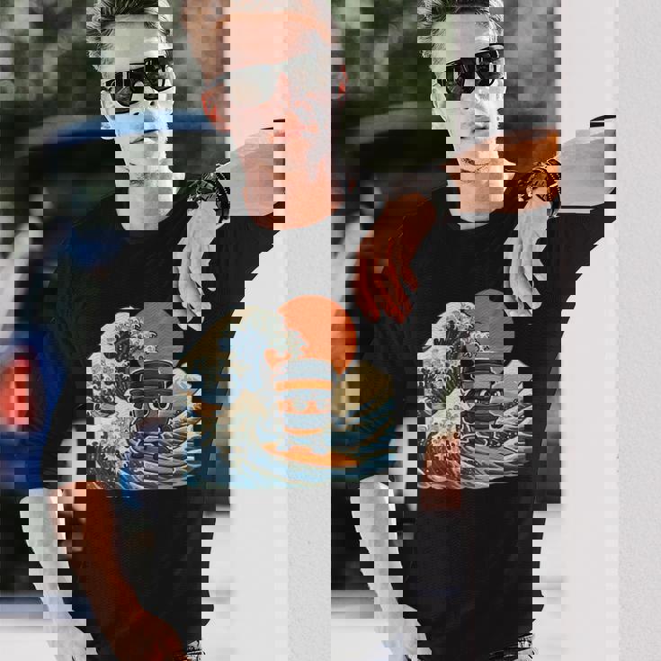 カプチーノ アサシーノ 和波 アート 忍者 コーヒー好き 長袖Tシャツ 彼への贈り物