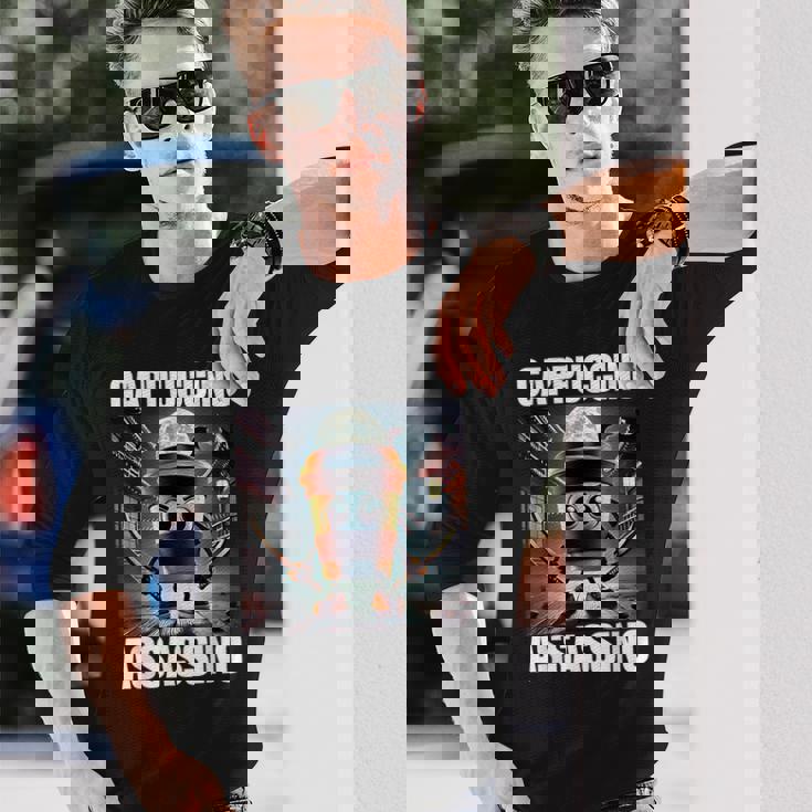 カプチーノ・アサシーノ イタリアンブレインロットミーム 長袖Tシャツ 彼への贈り物