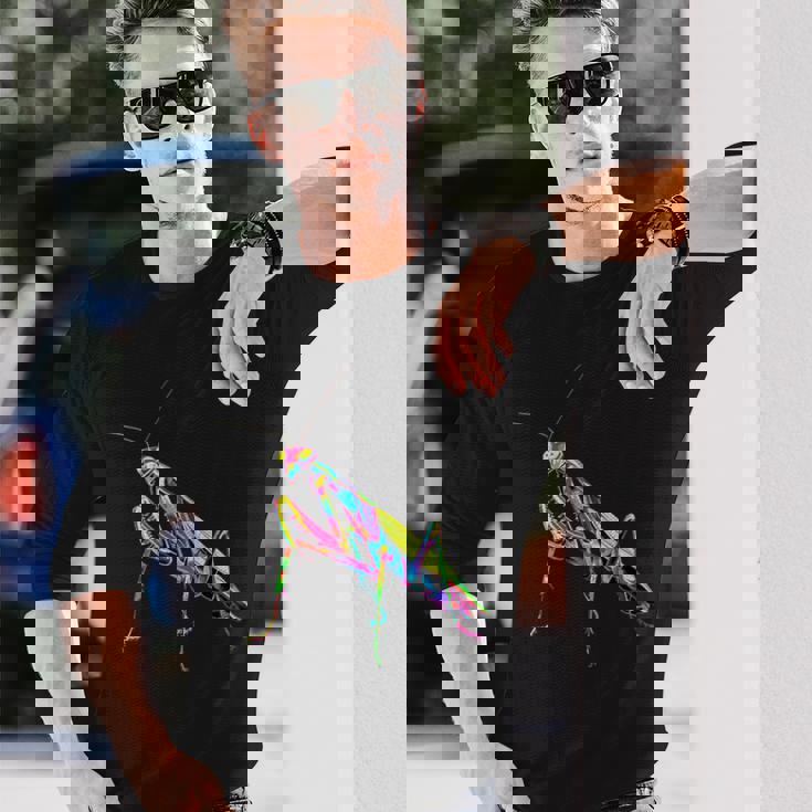 カマキリ カマキリ類 昆虫学 カマキリ 長袖Tシャツ 彼への贈り物