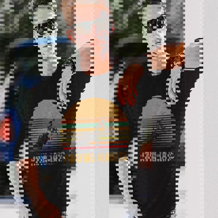 カマキリ 虫好き カマキリ 捕食昆虫 虫 長袖Tシャツ 彼への贈り物