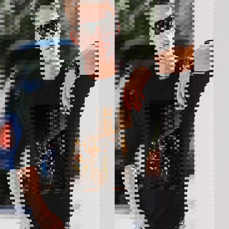 カラヴァッジョの聖マタイの召し 長袖Tシャツ 彼への贈り物