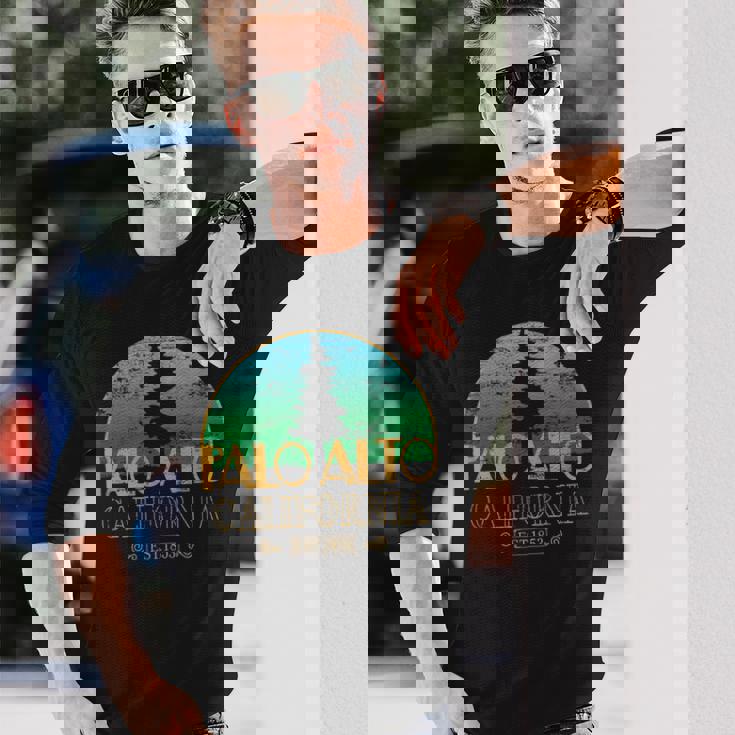 カリフォルニア州パロアルト-エルパロアルトツリー 長袖Tシャツ 彼への贈り物