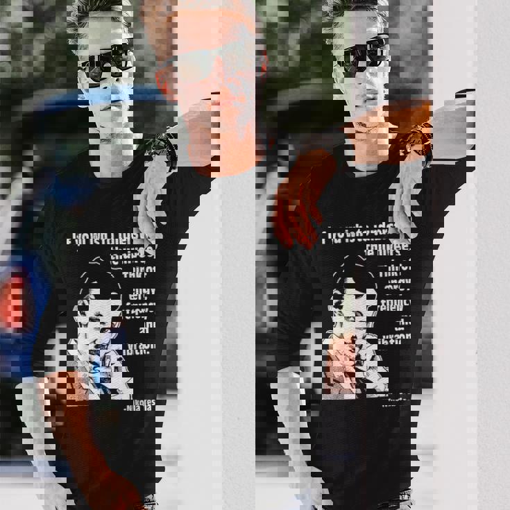 カルバン・ミラtシャツ ニコラ・テスラ 長袖Tシャツ 彼への贈り物