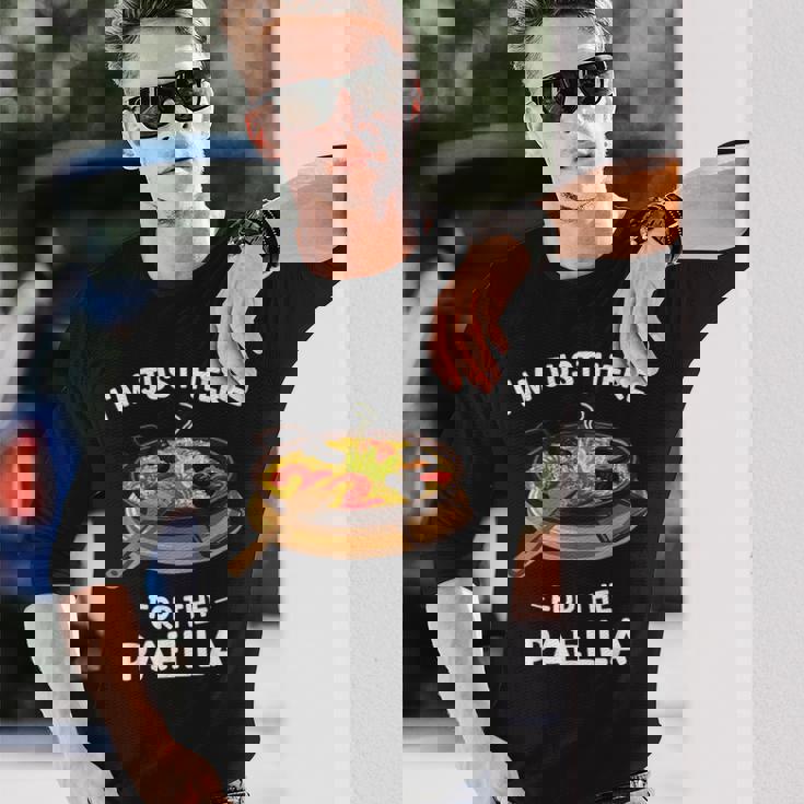 カワイイ キュート パエリア I'm Just Here For The Paella 長袖Tシャツ 彼への贈り物