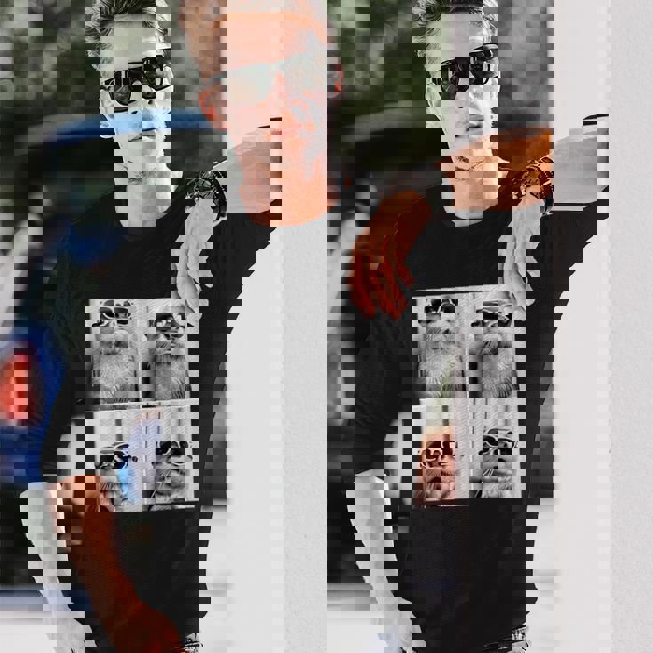 カワウソ サングラス 長袖Tシャツ 彼への贈り物