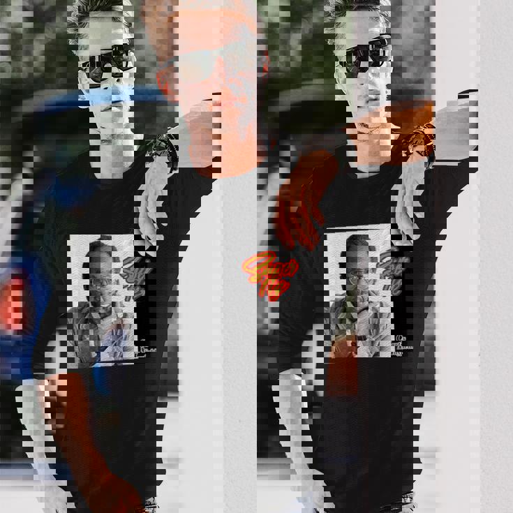 カーティスメイフィールド_001 長袖Tシャツ 彼への贈り物