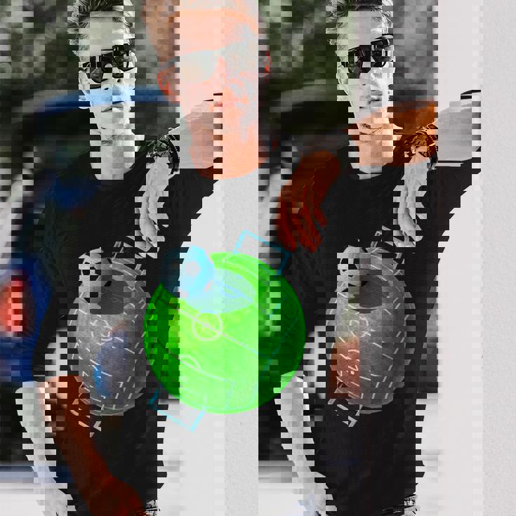 カーブ サッカーボール フィールドゴール サッカー選手 コーチ サッカーファン 長袖Tシャツ 彼への贈り物