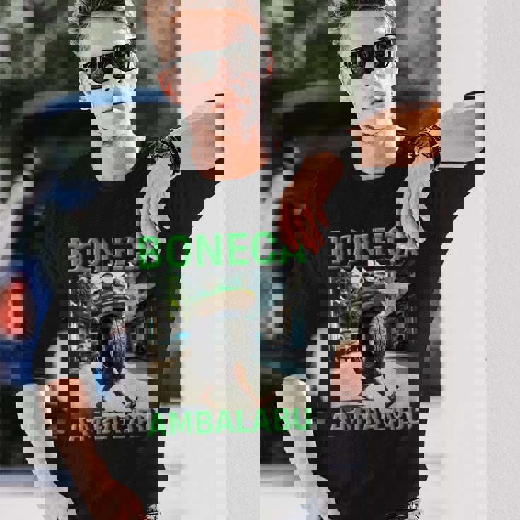 キッズ トレンド ミーム ブレイン イタリアン ボネカ アンバラブ フロッグ 長袖Tシャツ 彼への贈り物