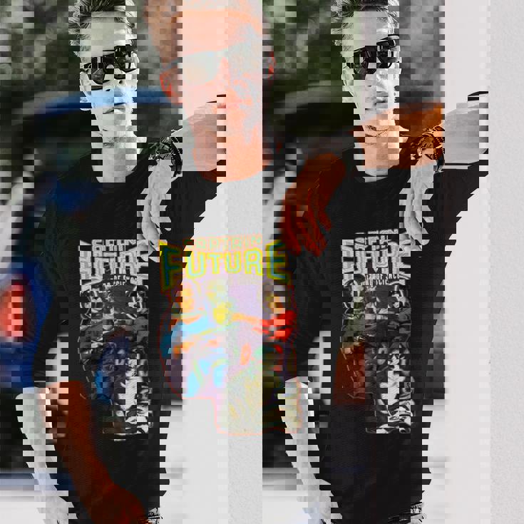 キャプテンフューチャー ヴィンテージfパルプアート 長袖Tシャツ 彼への贈り物