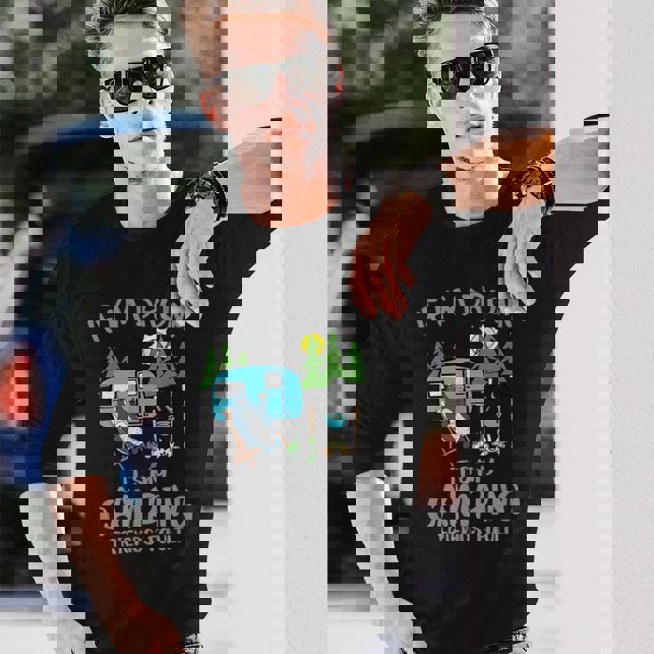 キャンプ 面白い キャンピング 楽しい キャンプファイヤー キャンピングカー 旅 長袖Tシャツ 彼への贈り物