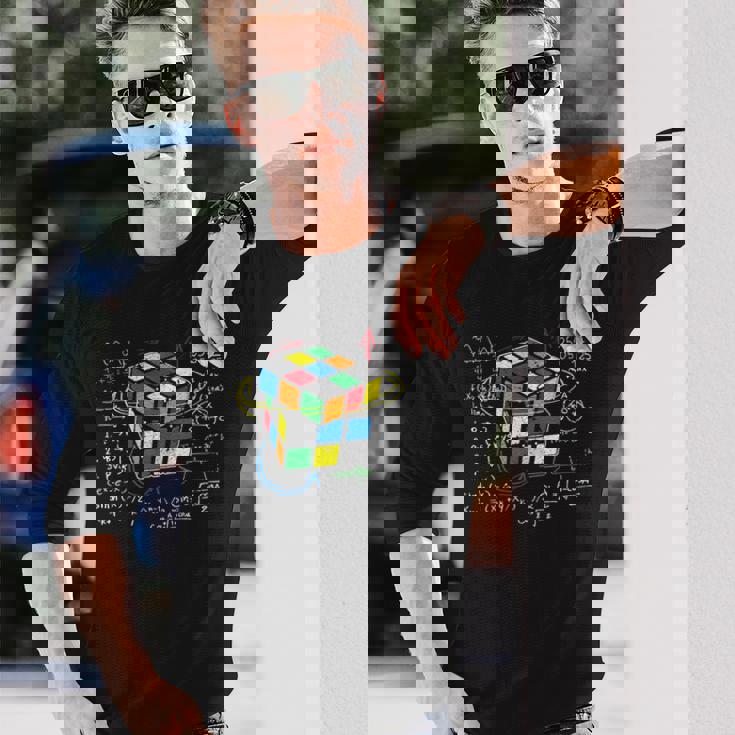 キューブマジック 数学方程式 長袖Tシャツ 彼への贈り物