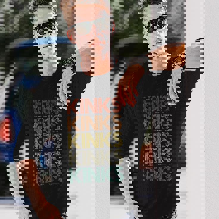 キンクス ヴィンテージ レトロ 長袖Tシャツ 彼への贈り物