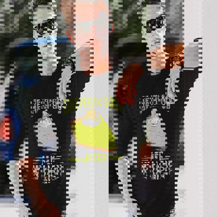 キー ライム パイ フィーリング グッドレモンパイ デザート フロリダパイ 長袖Tシャツ 彼への贈り物