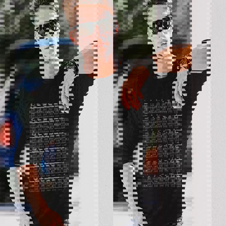 ギタープレーヤー コードチャート アドバンスミュージックセオリー クラススタディ 長袖Tシャツ 彼への贈り物