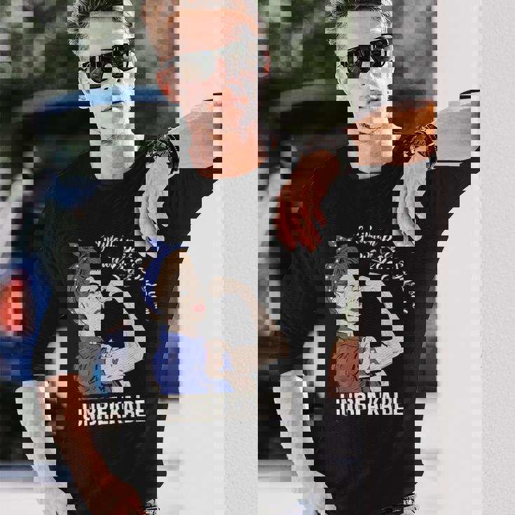 ギラン・バレー症候群啓発戦士 割れない彼女 長袖Tシャツ 彼への贈り物