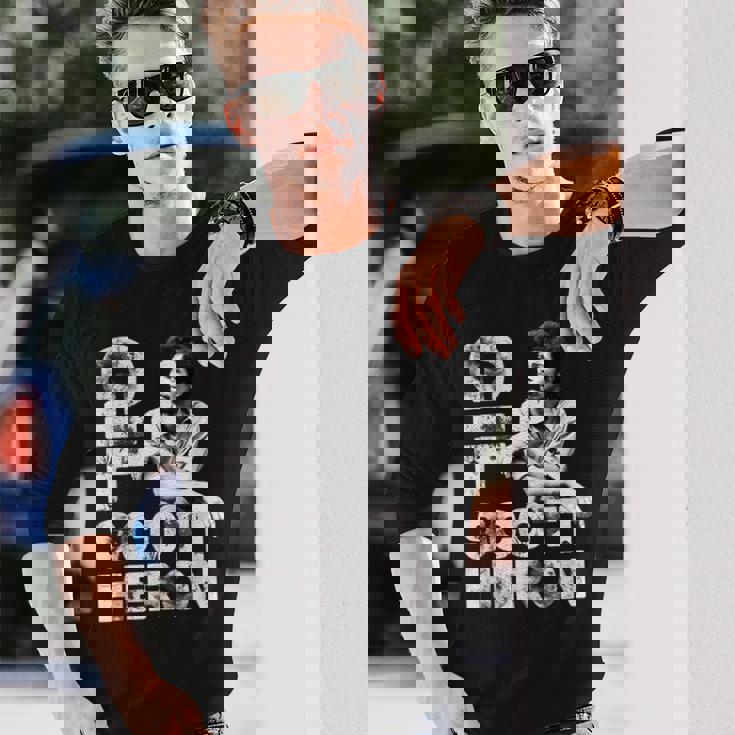 ギルスコットヘロン_003 長袖Tシャツ 彼への贈り物