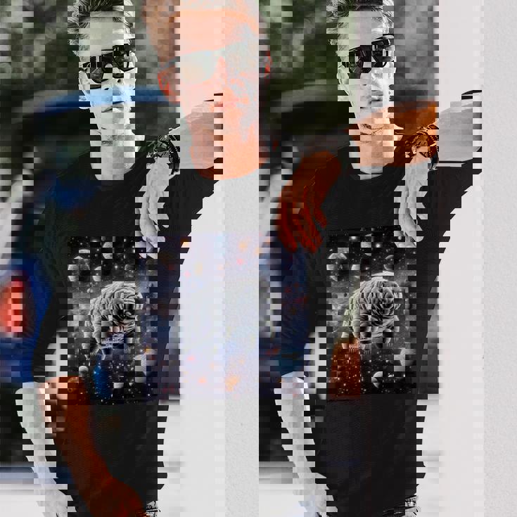 クマムシ 宇宙 惑星 微生物学 コケ 子豚 長袖Tシャツ 彼への贈り物