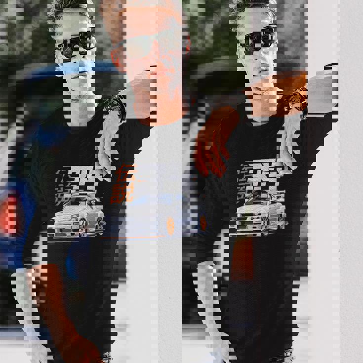 クラシック ホワイト レジェンダリー R34 リバティウォーク Jdm スカイライン 長袖Tシャツ 彼への贈り物