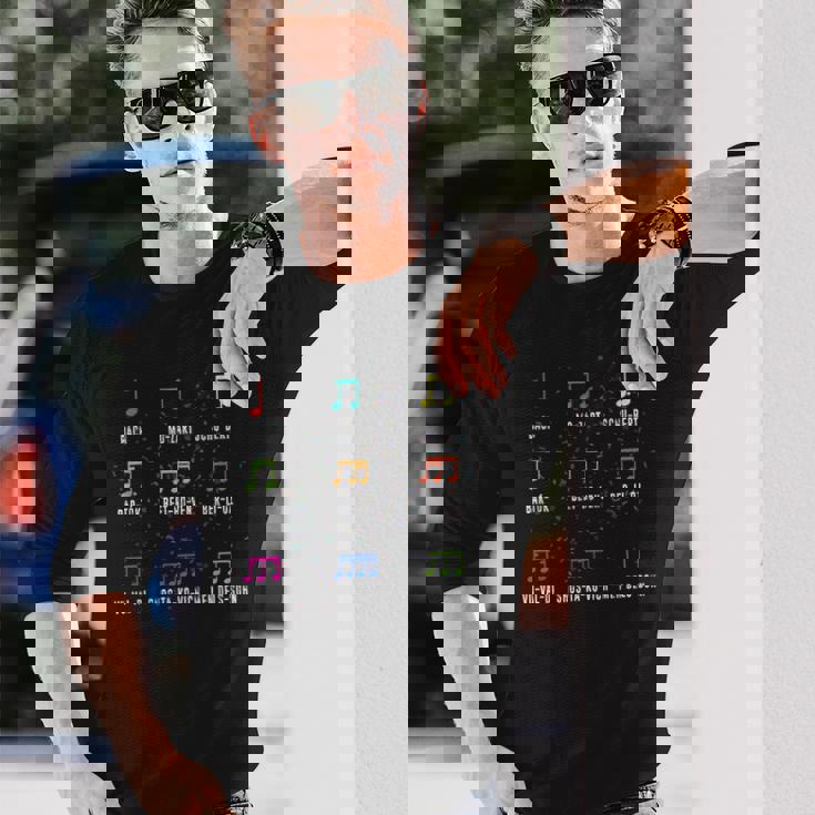 クラシックコンポーザー クラシック音楽ノート 長袖Tシャツ 彼への贈り物